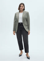 Vaquero Blanca Recto Crop - Black Denim
