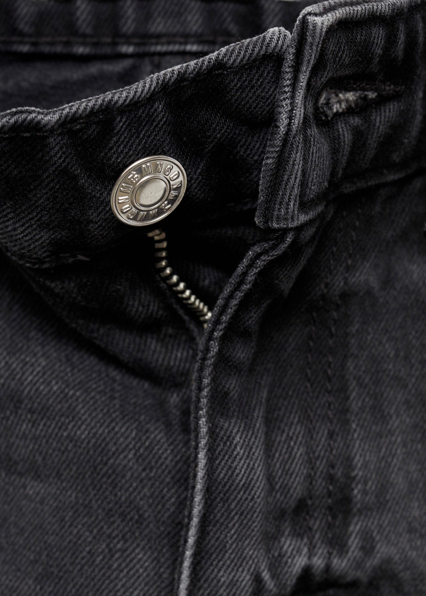Vaquero Blanca Recto Crop - Black Denim
