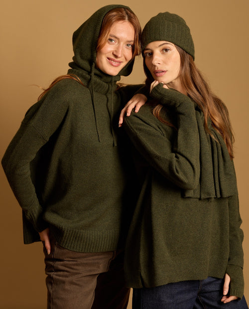 Bonnet Cachemire Aimée - Kaki - Mixte