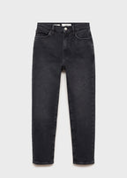 Vaqueros Claudia Slim Crop - Black Denim