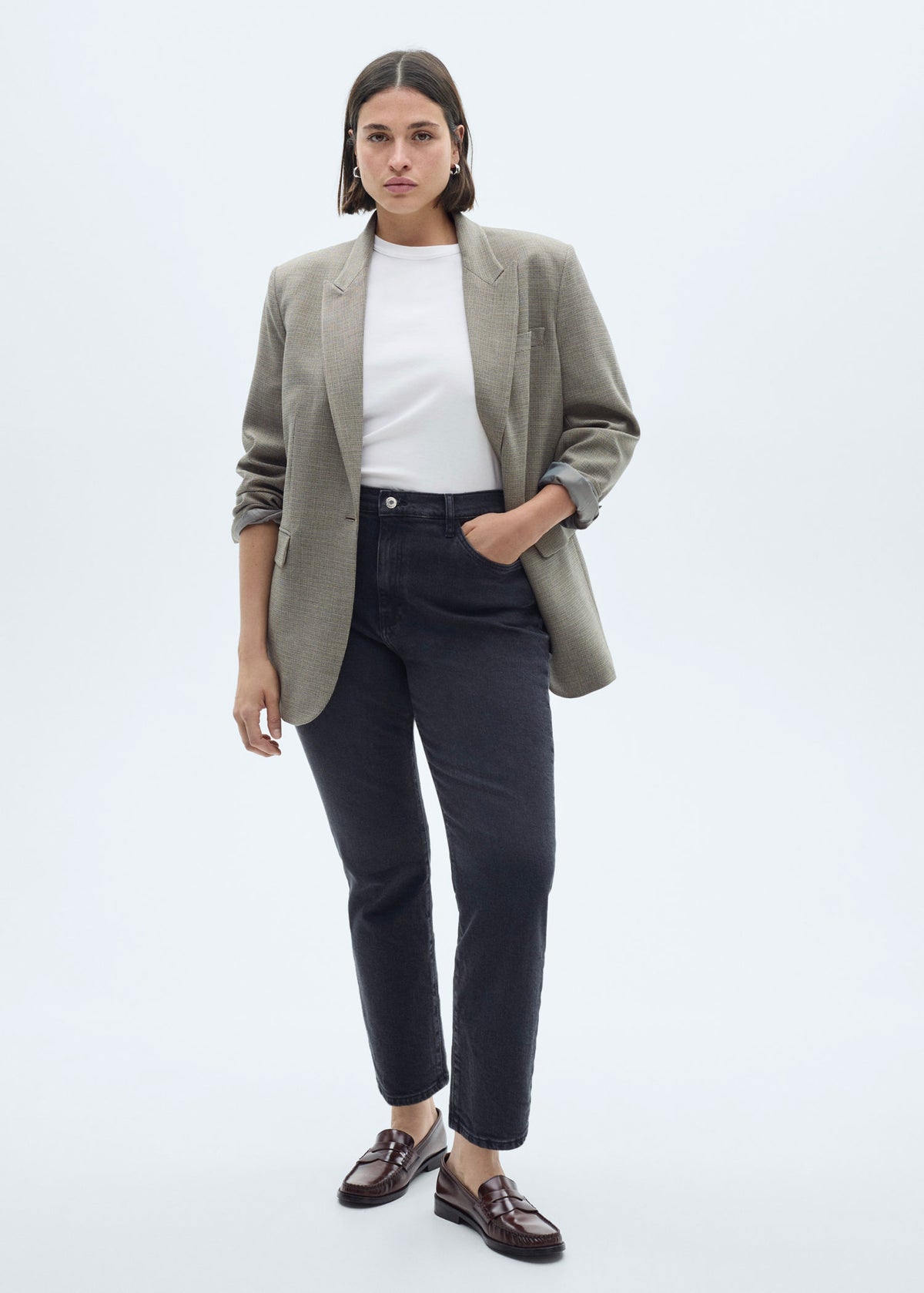 Vaqueros Claudia Slim Crop - Black Denim