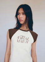 T-Shirt Coton Imprimé - Brown