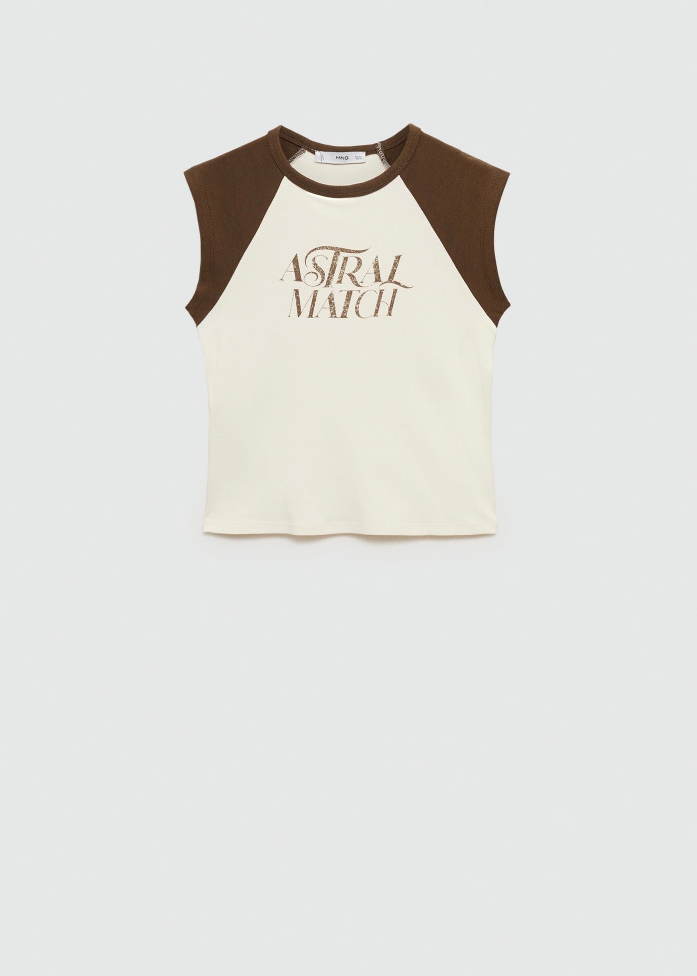 T-Shirt Coton Imprimé - Brown