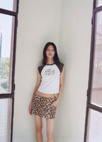 T-Shirt Coton Imprimé - Brown
