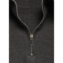Turtleneck Zipper Sweater - Charcoal