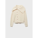 Pull-Over Boutons Col Cheminée - Ecru