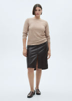 Long-Sleeved Pointelle T-Shirt