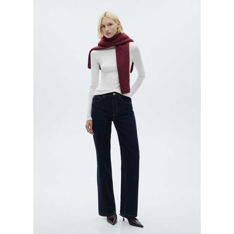 T-Shirt À Col Montant - White