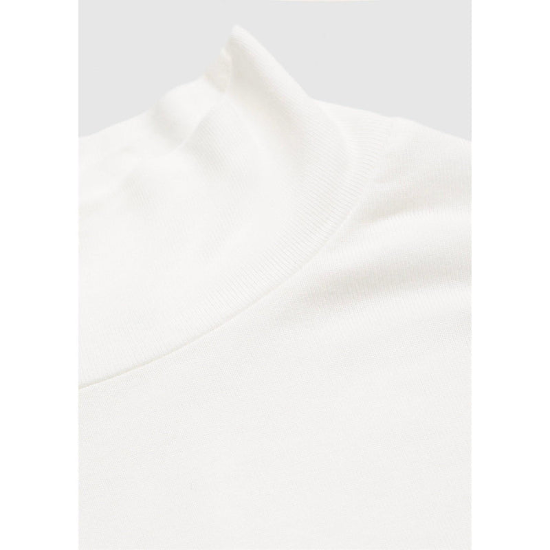 High Neck T-Shirt - White
