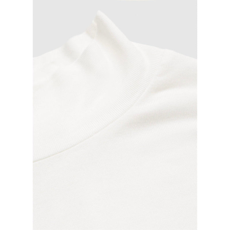 T-Shirt À Col Montant - White