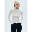 High Neck T-Shirt - White