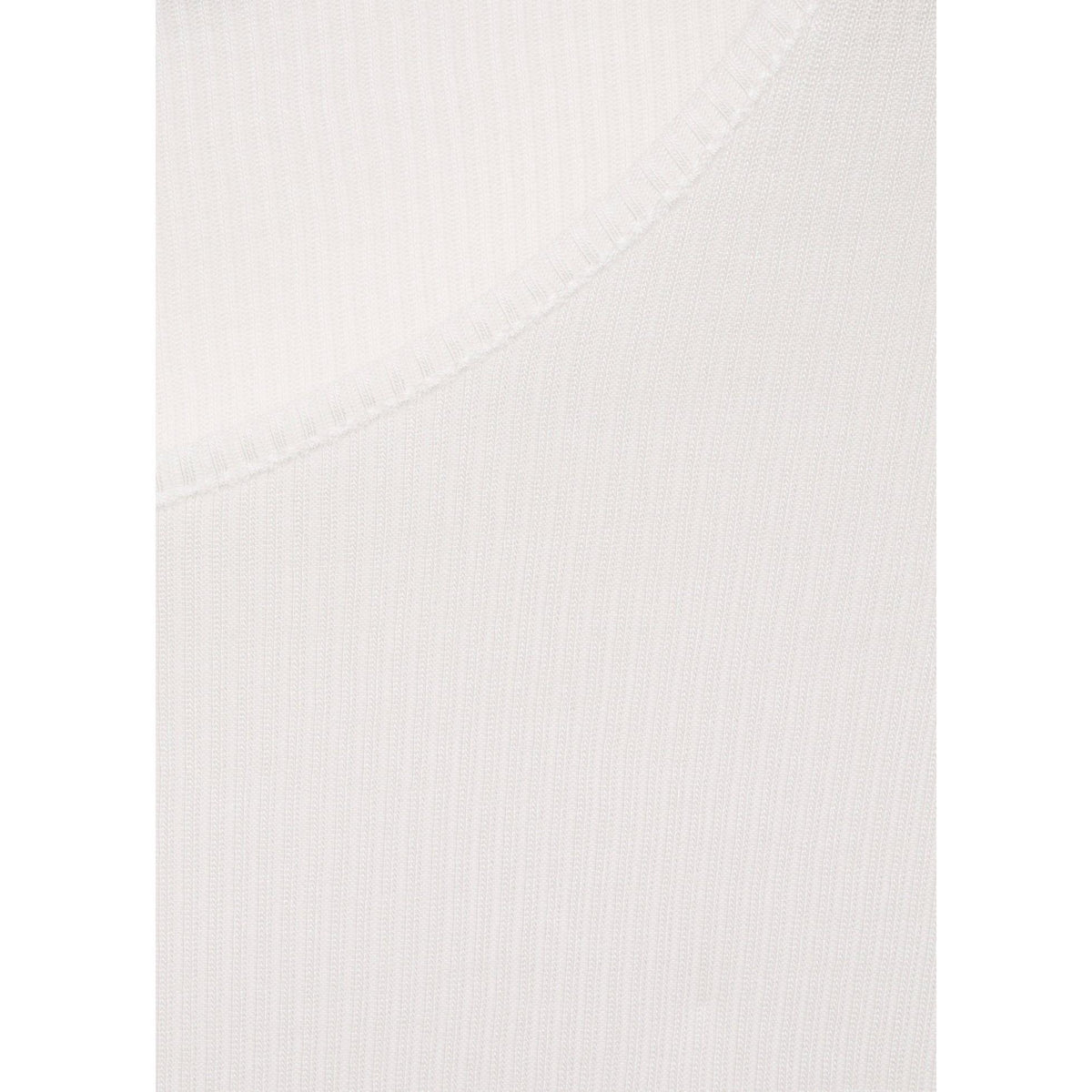 Top Maille Côtelée Fine - White