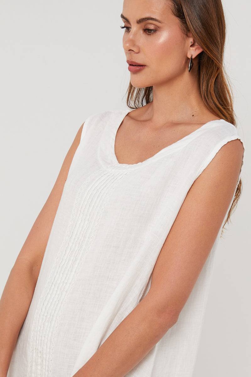Vestido - Blanco - Mujer