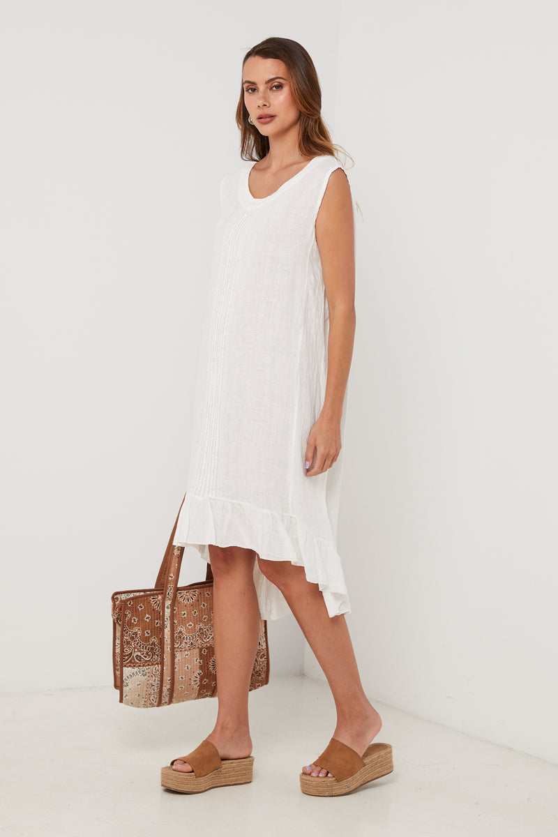 Vestido - Blanco - Mujer