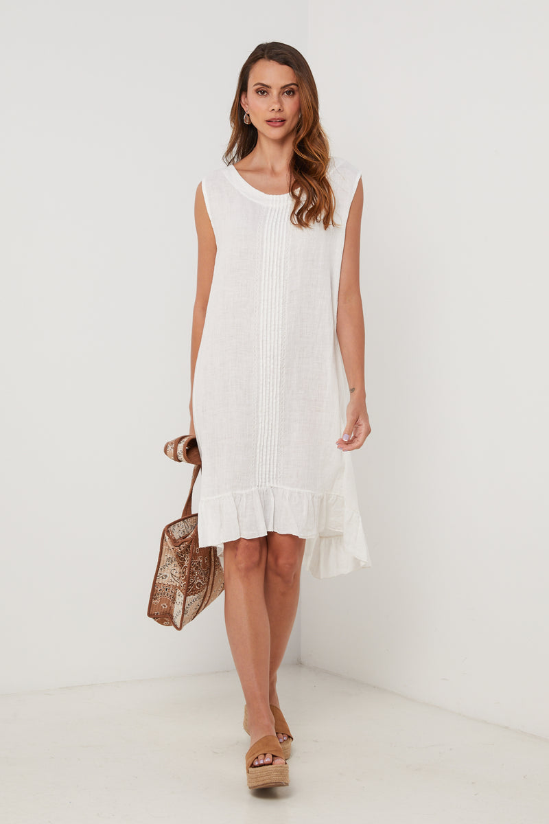 Vestido - Blanco - Mujer