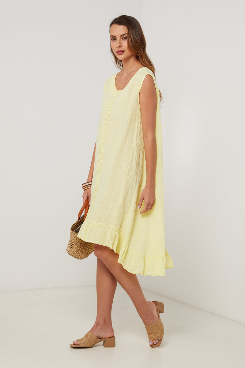 Vestido - Amarillo - Mujer