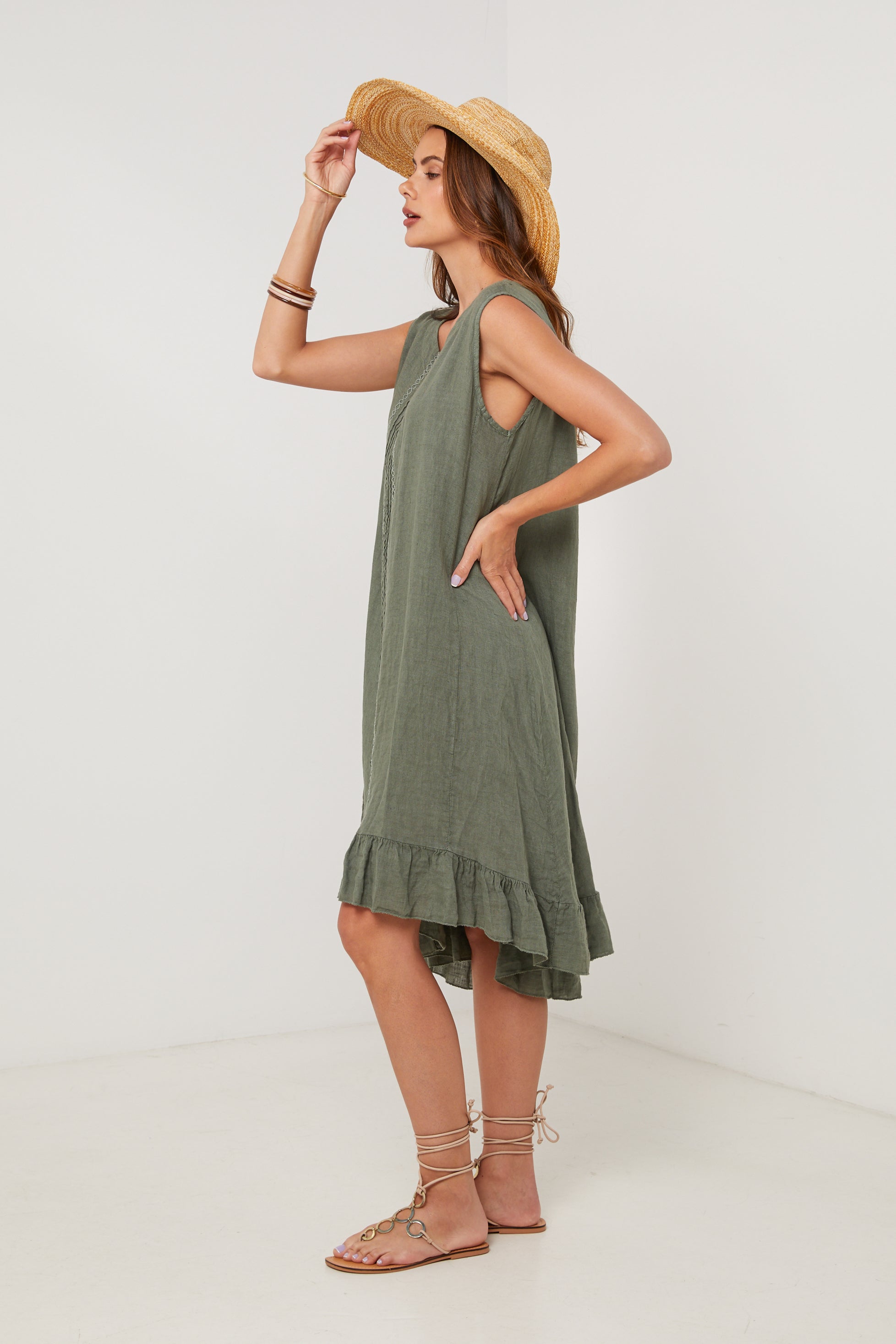 Robe - Kaki - Femme