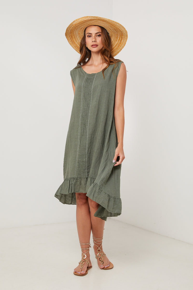 Vestido - Caqui - Mujer