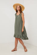 Vestido - Caqui - Mujer