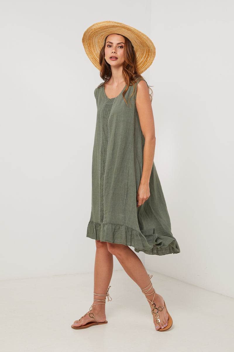 Vestido - Caqui - Mujer