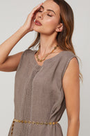 Robe - Taupe - Femme