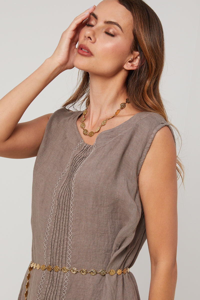 Robe - Taupe - Femme