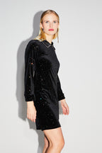 La Robe Courte Luna Velours Cosmic