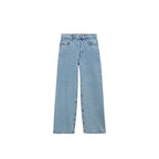 Jean Wideleg Loose Tiro Bajo - Medium Blue