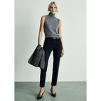 Jeans Newmom Confort de Tiro Alto - Black Denim