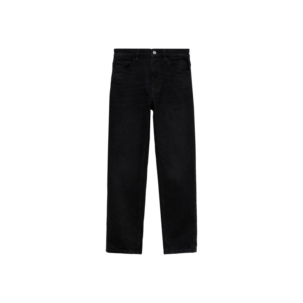 Jeans Newmom Confort de Tiro Alto - Black Denim