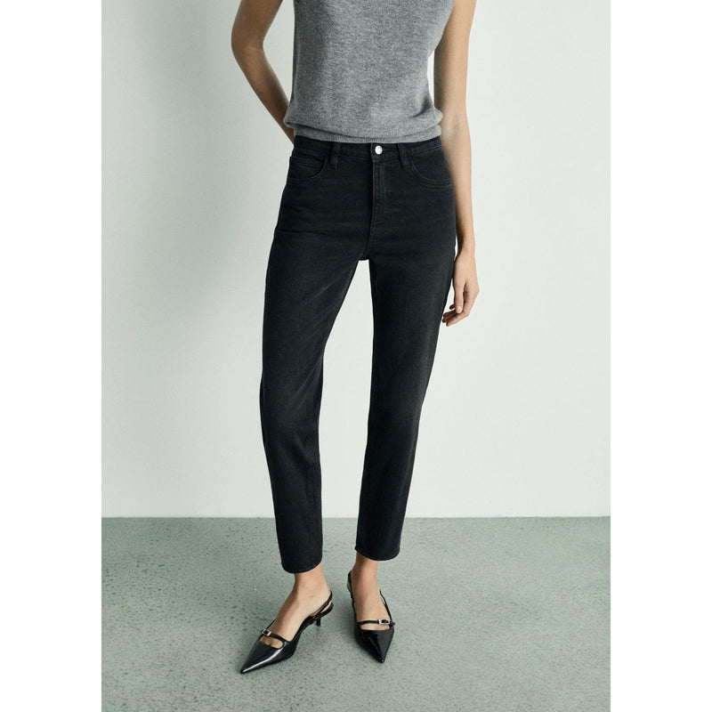 Jean Newmom Confort Taille Haute - Black Denim