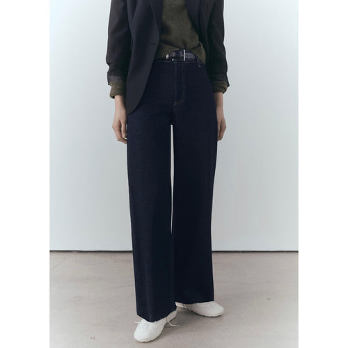 Jean Catherin Style Jupe-Culotte Rinse Wash - Open Blue