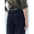 Jean Catherin Style Jupe-Culotte Rinse Wash - Open Blue