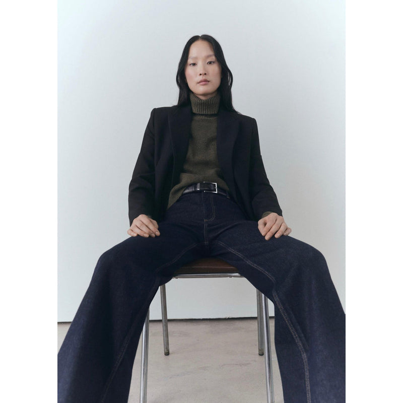 Jean Catherin Style Jupe-Culotte Rinse Wash - Open Blue