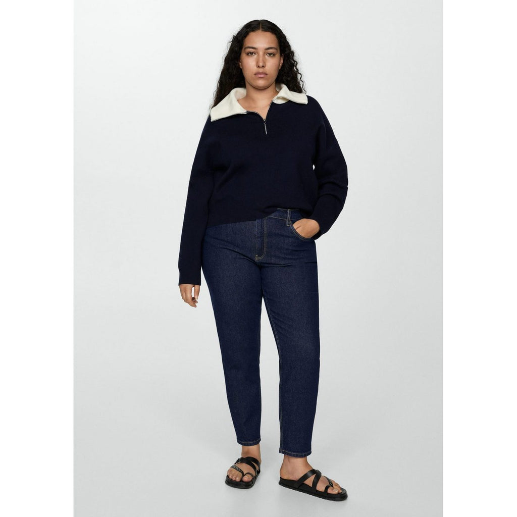 Jeans Newmom - Open Blue