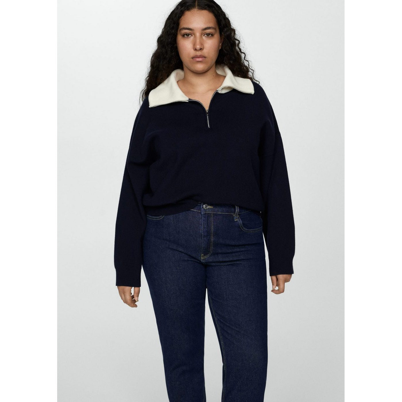 Jeans Newmom - Open Blue