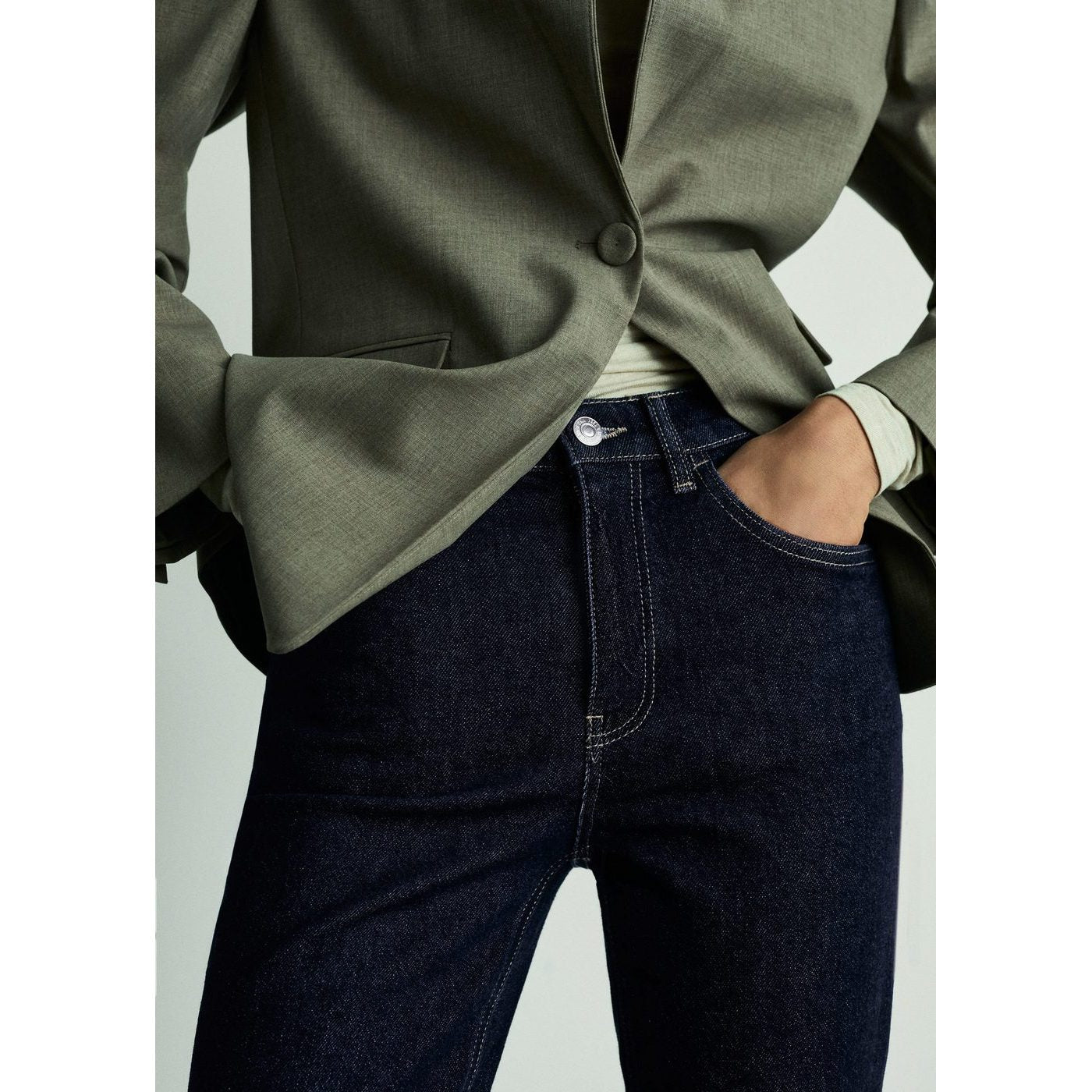 Jeans Newmom - Open Blue