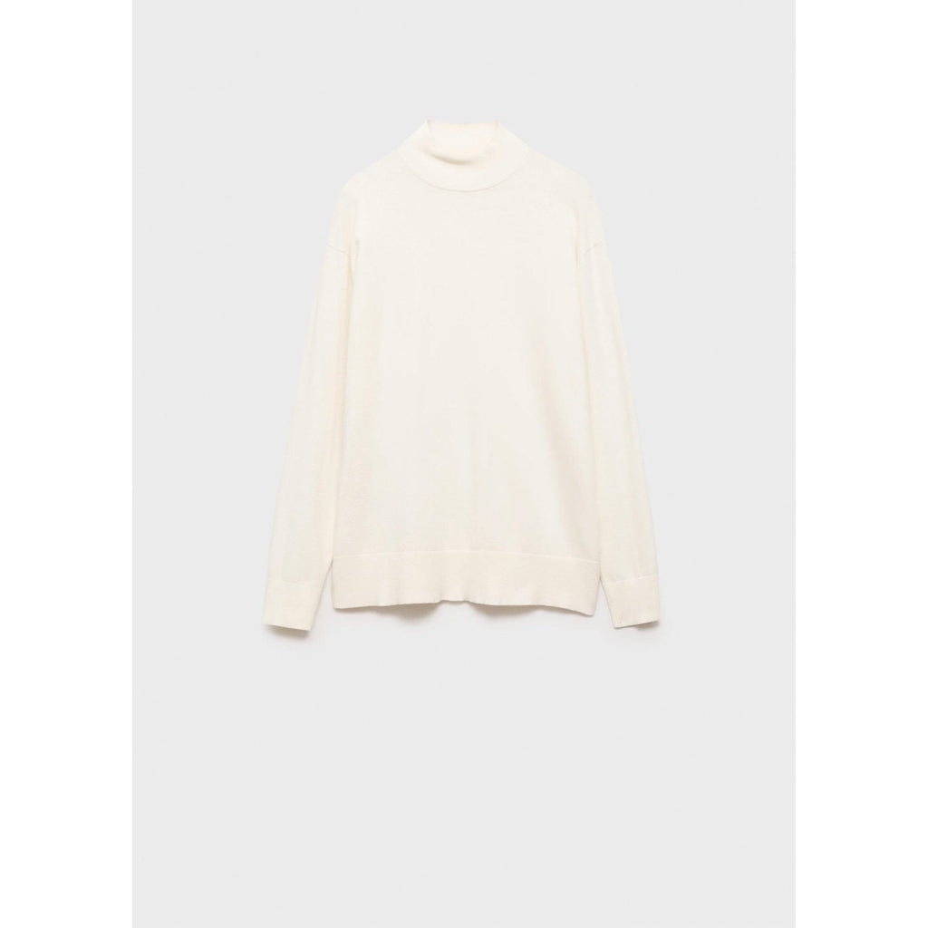 Jersey de Punto Cuello Alto - Ecru