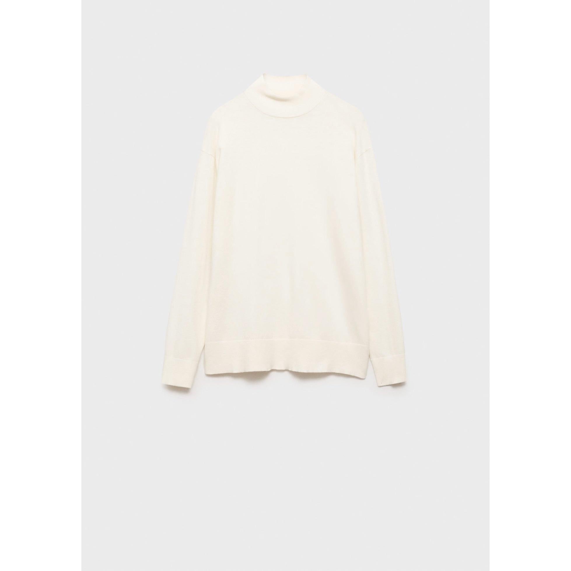 Jersey de Punto Cuello Alto - Ecru