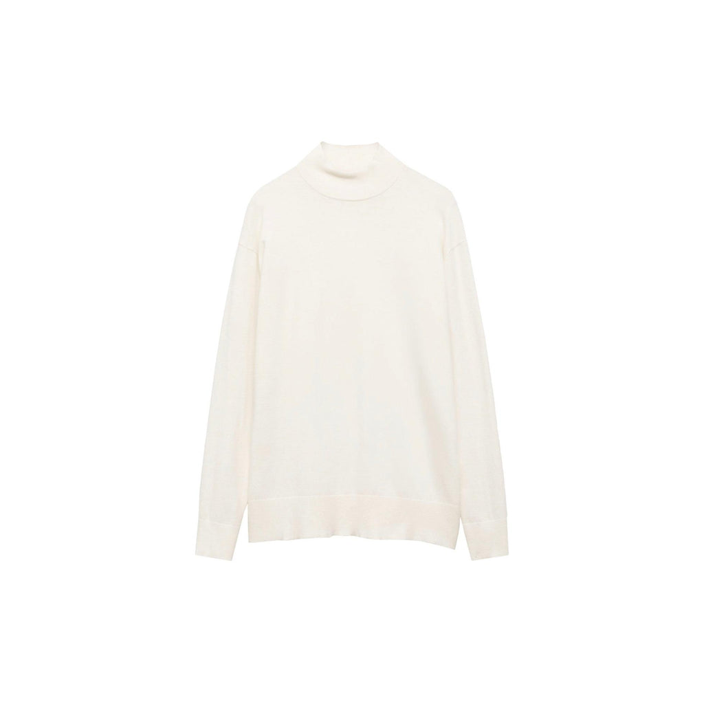 Jersey de Punto Cuello Alto - Ecru