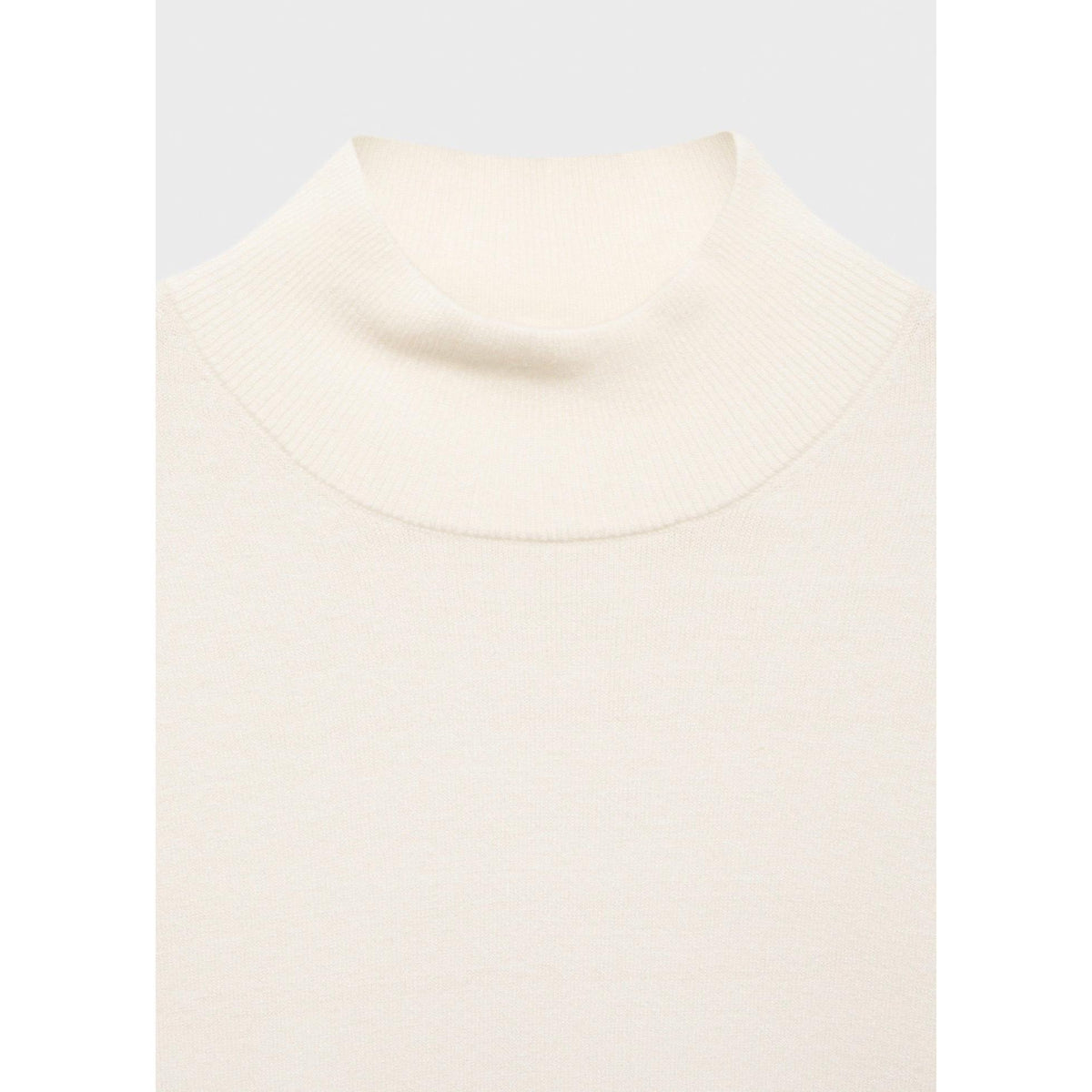 Jersey de Punto Cuello Alto - Ecru
