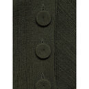 T-Shirt Semi-Transparent Boutons - Dark Green