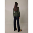 T-Shirt Semi-Transparent Boutons - Dark Green