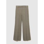 Pantalón De Traje Acampanado - Caqui