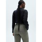 Pantalón De Traje Acampanado - Caqui