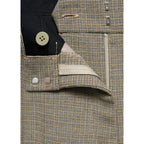Pantalón De Traje Acampanado - Caqui