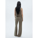 Flare Suit Trousers - Khaki