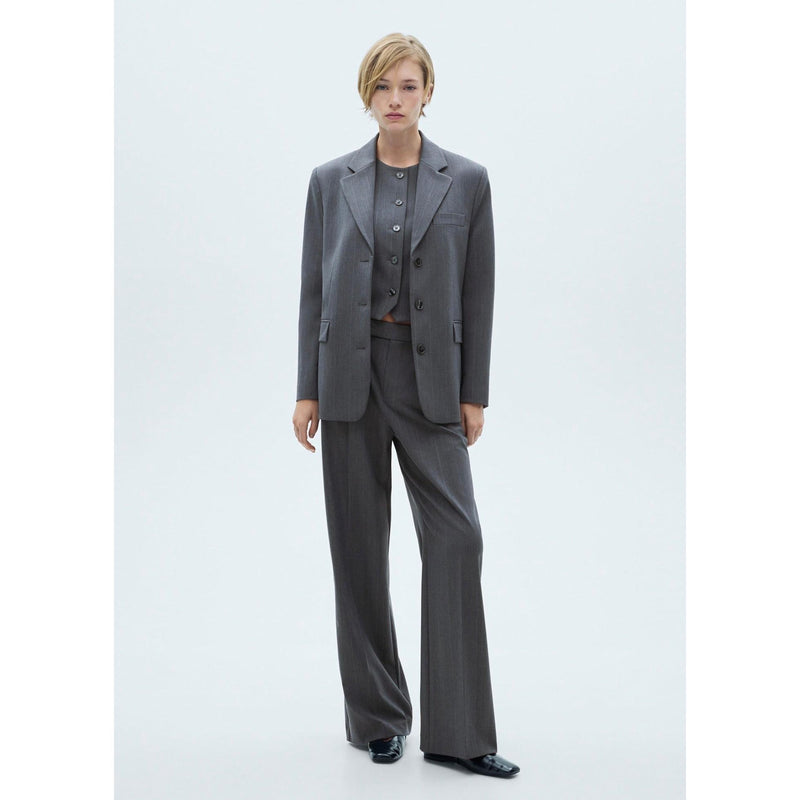 Pantalón de traje de rayas finas - Gris