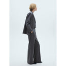 Pantalón de traje de rayas finas - Gris