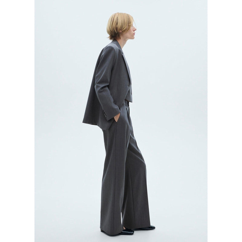 Pantalón de traje de rayas finas - Gris